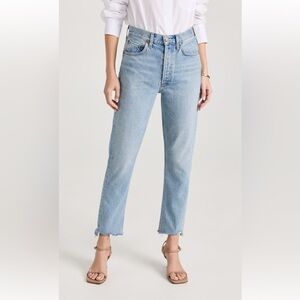 Agolde Riley High Rise Straight Crop Jeans 26